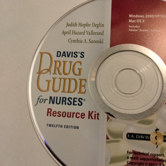 Davis Drug Guide For Nurses Resource Kit Twelfth Edition CD ROM - Picture 2 of 4
